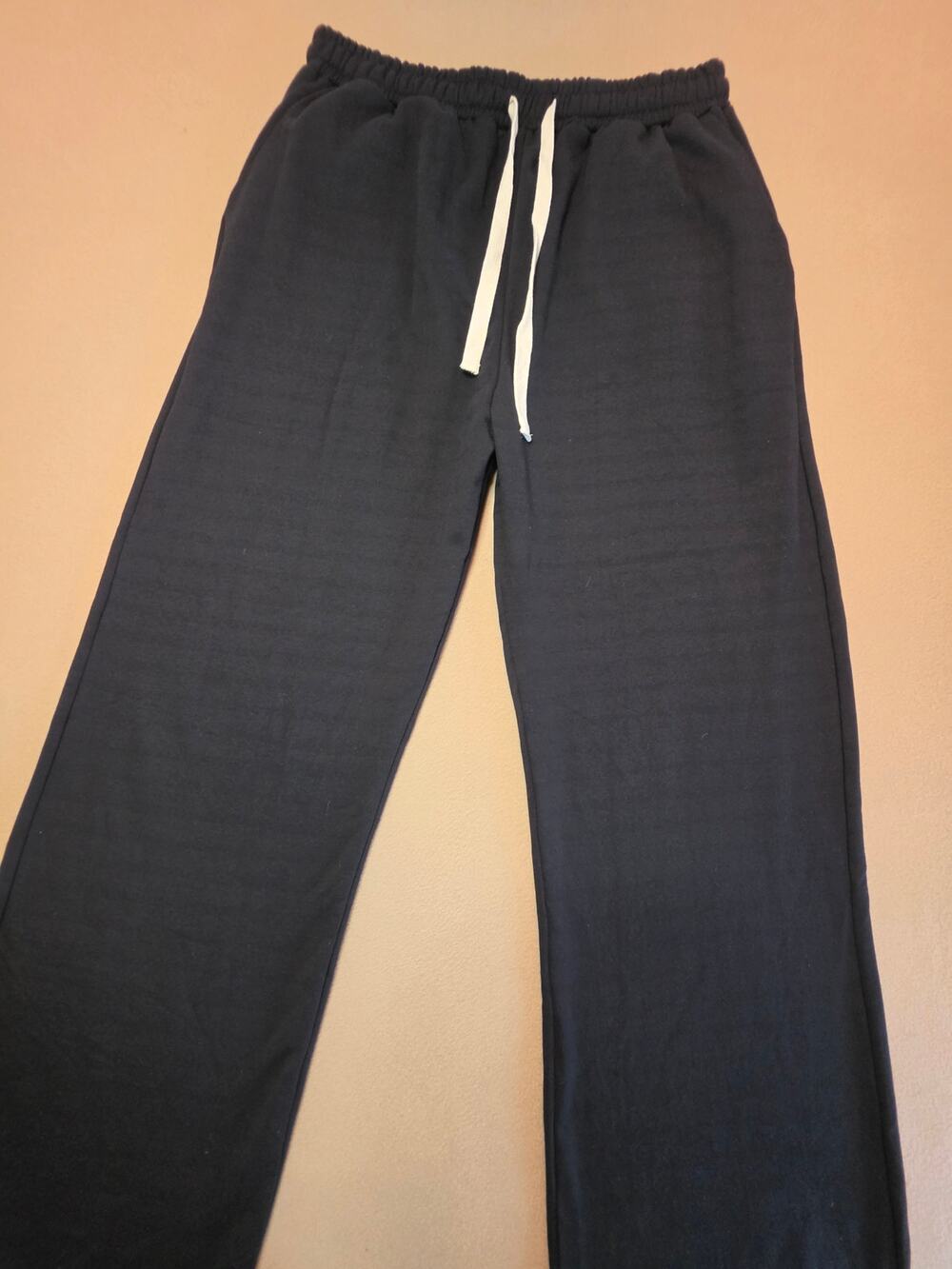 mnml Washed Ultra Baggy Sweatpants Black Sz Large NWT 100% Cotton